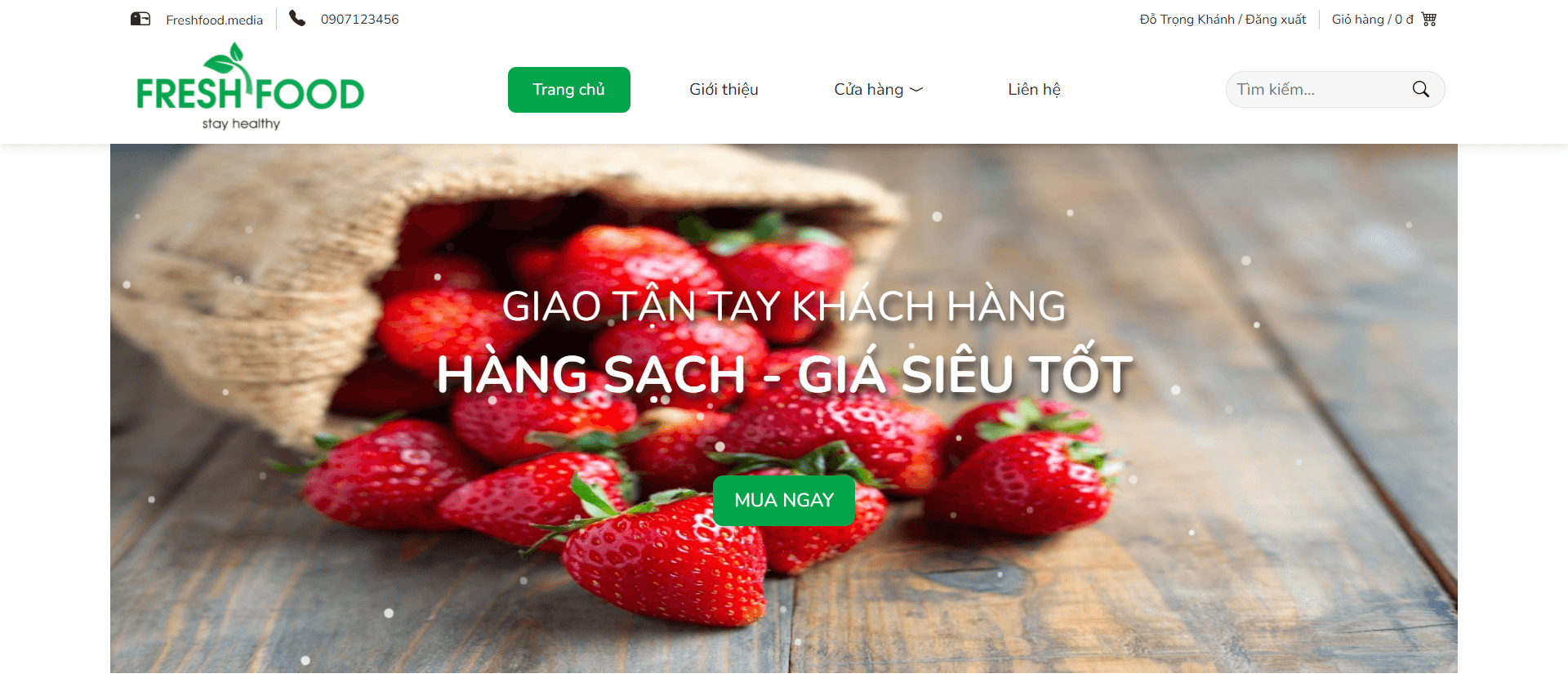 Website Selling Food